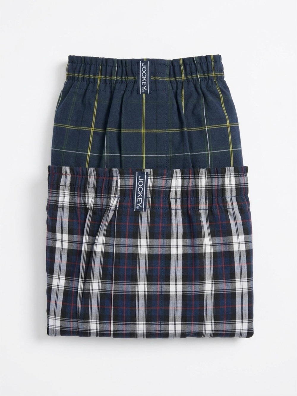 NWT Jockey Classics Full Cut Boxer Shorts Large 36-38 2-Pack Plaid StayNew - Picture 2 of 5